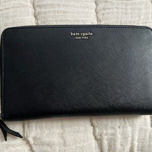 Kate Spade Black Large Wallet